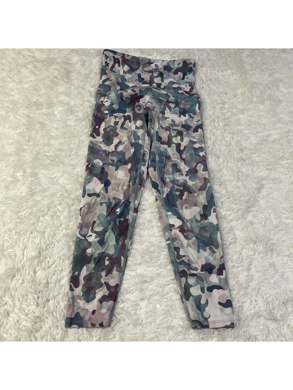 Spanx Leggings Womens Small Active Printed Painted Camo Multi